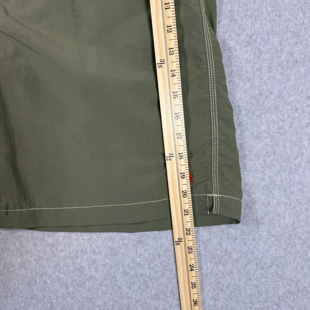 Polo Ralph Lauren Men's Swim Trunks XL Olive Cargo Pocket Lined Drawstring Pony